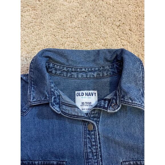 Old Navy Womens Denim Jean Jacket XS Petite EUC - Picture 7 of 12